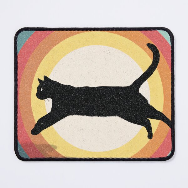 Item preview, Black cat runs through color circles designed and sold by anytka.