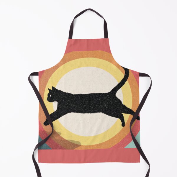 Item preview, Black cat runs through color circles designed and sold by anytka.