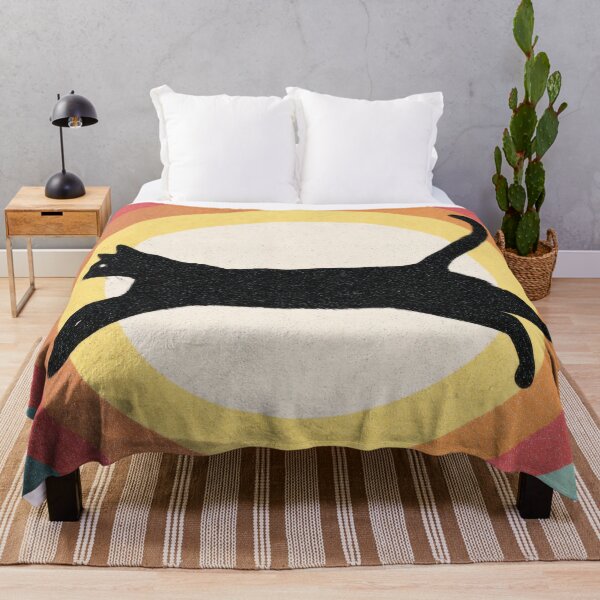 Item preview, Black cat runs through color circles designed and sold by anytka.