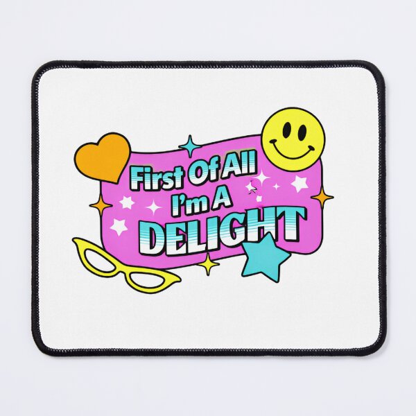 Item preview, First Of All I'm A Delight Y2K Retro Pop designed and sold by SkeletonsDanger.
