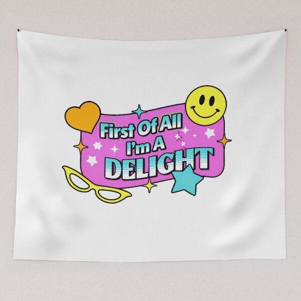 Item preview, First Of All I'm A Delight Y2K Retro Pop designed and sold by SkeletonsDanger.