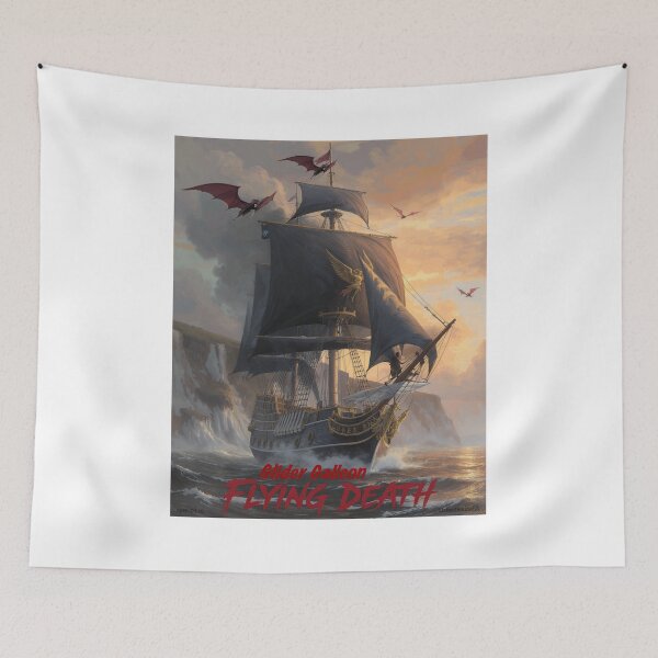 Item preview, Glider Galleon Flying Death Print designed and sold by Lichentroupe63.