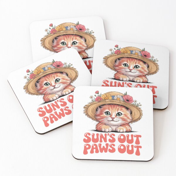 Item preview, Suns Out Paw Out Kitten designed and sold by J-CCreations.