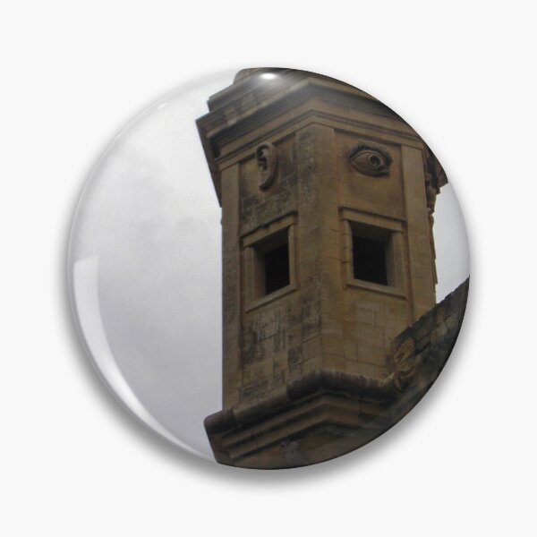 Item preview, Historic Stone Watchtower Turret on Old Fortress Wall Under Overcast Sky Architectural Detail designed and sold by Nmallia.