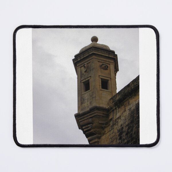 Item preview, Historic Stone Watchtower Turret on Old Fortress Wall Under Overcast Sky Architectural Detail designed and sold by Nmallia.
