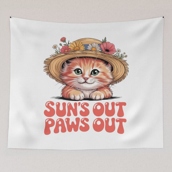 Item preview, Suns Out Paw Out Kitten designed and sold by J-CCreations.
