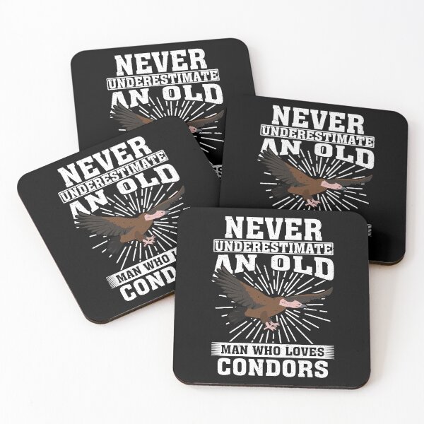 Item preview, Never Underestimate An Old Man Who Loves Condors  designed and sold by CosmoKitsch.