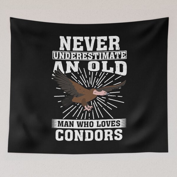 Item preview, Never Underestimate An Old Man Who Loves Condors  designed and sold by CosmoKitsch.