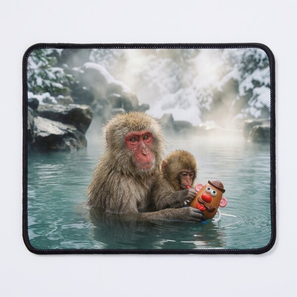 Item preview, Baby Macaque Plays with a Potato Toy  designed and sold by Tridentulus.
