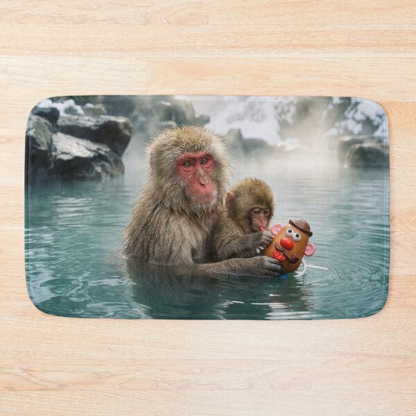 Item preview, Baby Macaque Plays with a Potato Toy  designed and sold by Tridentulus.