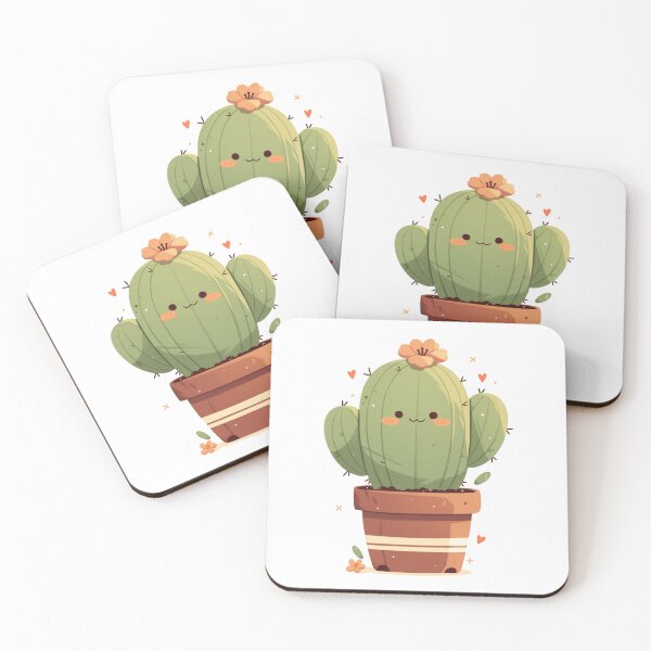Item preview, Kawaii cute happy Cacti sticker  designed and sold by MendaciousMina.