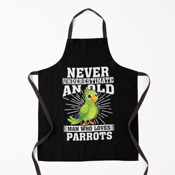 Item preview, Never Underestimate An Old Man Who Loves Parrots  designed and sold by CosmoKitsch.