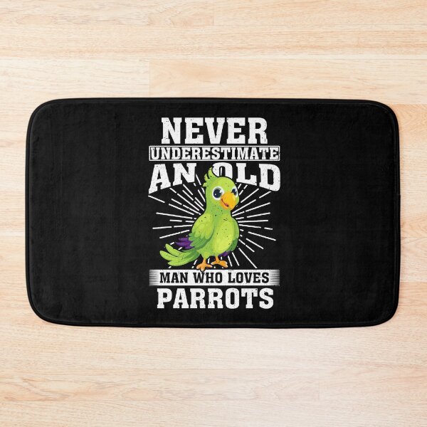 Item preview, Never Underestimate An Old Man Who Loves Parrots  designed and sold by CosmoKitsch.