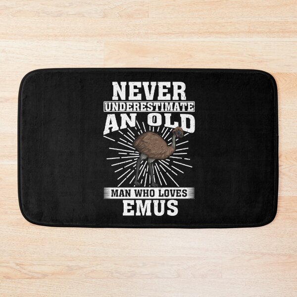 Item preview, Never Underestimate An Old Man Who Loves Emus  designed and sold by CosmoKitsch.