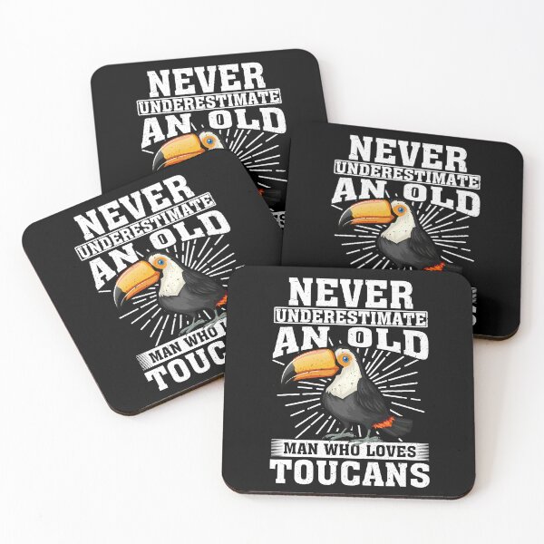 Item preview, Never Underestimate An Old Man Who Loves Toucans  designed and sold by CosmoKitsch.