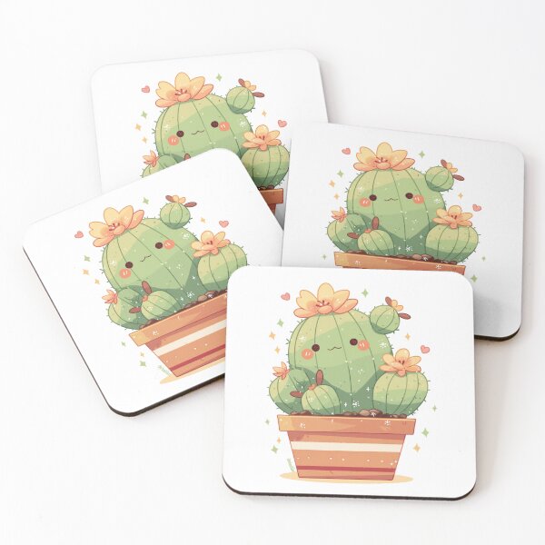Item preview, Kawaii cute happy Cacti sticker  designed and sold by MendaciousMina.