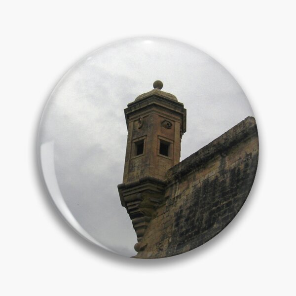 Item preview, Historic Stone Watchtower Turret on Old Fortress Wall Under Overcast Sky Architectural Detail designed and sold by Nmallia.
