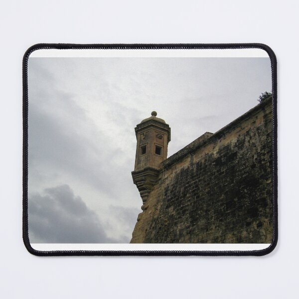 Item preview, Historic Stone Watchtower Turret on Old Fortress Wall Under Overcast Sky Architectural Detail designed and sold by Nmallia.
