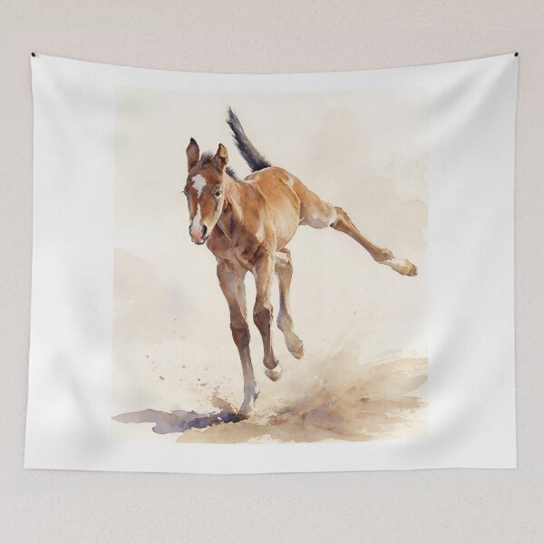 Item preview, First Gallop - Watercolor Art designed and sold by Oldetimemercan.