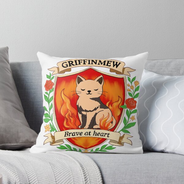 Item preview, Griffinmew Cat Crest – Brave at Heart Wizard House Kitty Parody Sticker designed and sold by Chytanka.