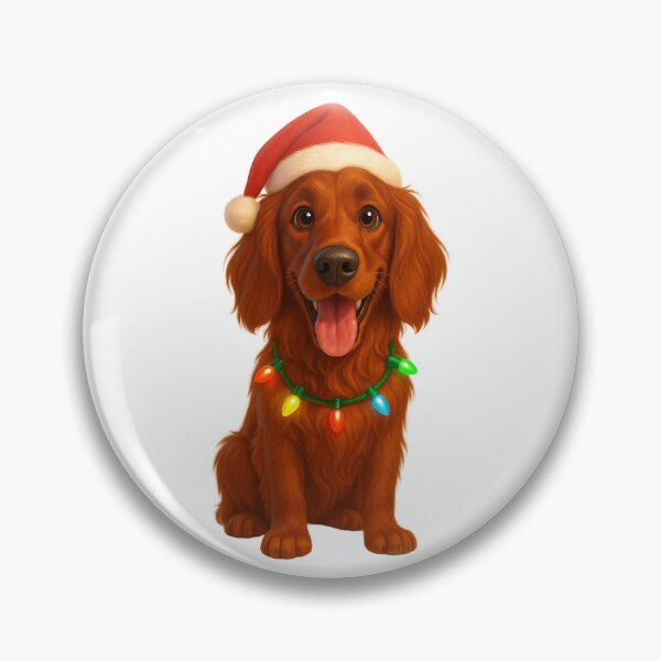 Item preview, Christmas Irish Setter designed and sold by Sillytoe.