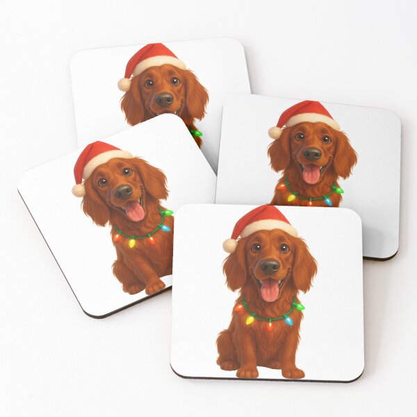 Item preview, Christmas Irish Setter designed and sold by Sillytoe.