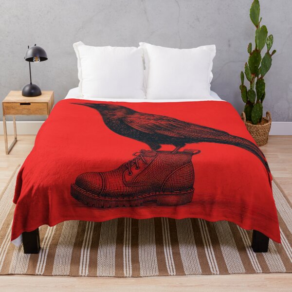 Item preview, Bird in boot on red bg designed and sold by anytka.