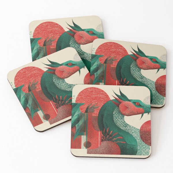 Item preview, Bold dragon art in bright colors designed and sold by anytka.