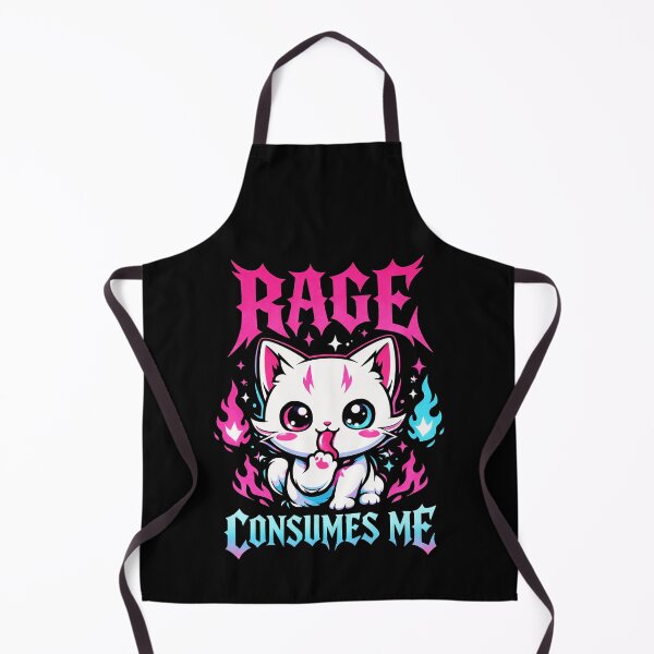 Item preview, Cute Cat Rage Consumes Me – Funny Anime & Meme Graphic for Cat Lovers designed and sold by Style-X.