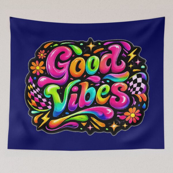 Item preview, Groovy Good Vibes: Retro Psychedelic 70s Aesthetic Art designed and sold by Far Out Goods.