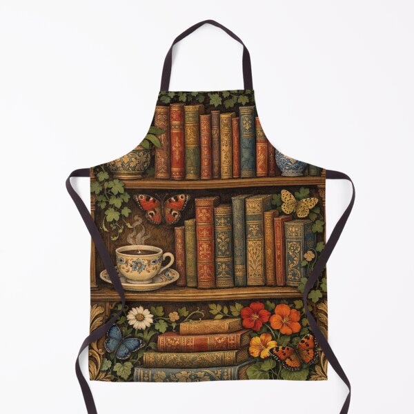 Item preview, Retro books butterflies coffee and flowers designed and sold by hollycooper.
