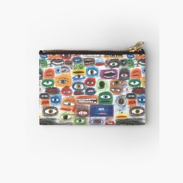 Item preview, Abstract Neo Expressionist Sketchy Faces Pattern designed and sold by Prismatect.