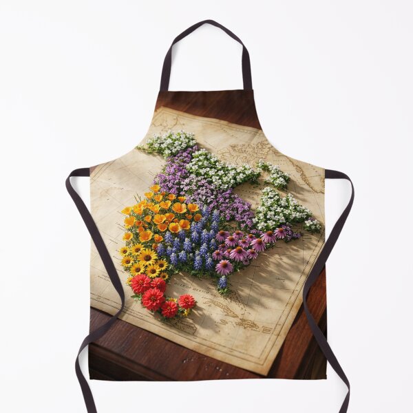 Item preview, North American Flower Patch Map designed and sold by Tridentulus.