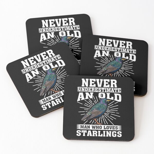Item preview, Never Underestimate An Old Man Who Loves Starlings  designed and sold by CosmoKitsch.