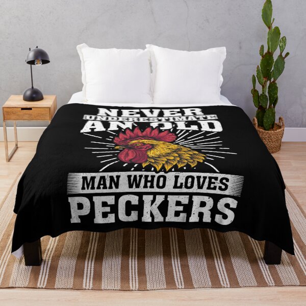 Item preview, Never Underestimate An Old Man Who Loves Peckers designed and sold by CosmoKitsch.