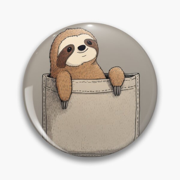 Item preview, Cute sloth in a pocket design designed and sold by anytka.