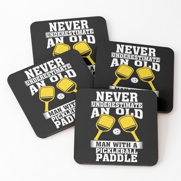 Item preview, Never Underestimate an Old Man with A Pickleball Paddle designed and sold by CosmoKitsch.