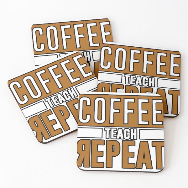 Item preview, Coffee Teach Yepeat Funny Notch Style Programmer Coding T-Shirt designed and sold by Zenith Design.