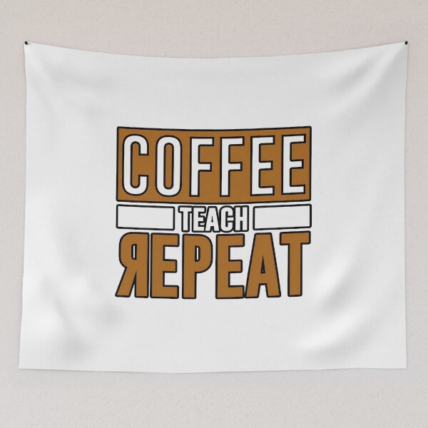 Item preview, Coffee Teach Yepeat Funny Notch Style Programmer Coding T-Shirt designed and sold by Zenith Design.