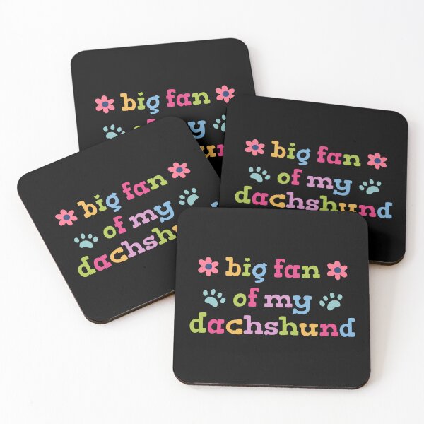 Item preview, Big fan of my Dachshund retro quote designed and sold by HandicraftArt.