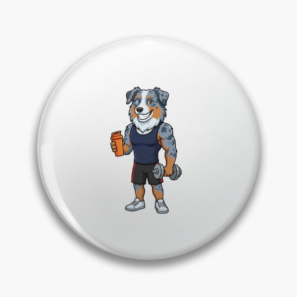 Item preview, Aussie Gym Beast - Muscled Shaker Dog designed and sold by Davidfs.