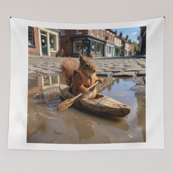 Item preview, Intrepid Red Squirrel Goes on Voyage of Discovery designed and sold by Tridentulus.