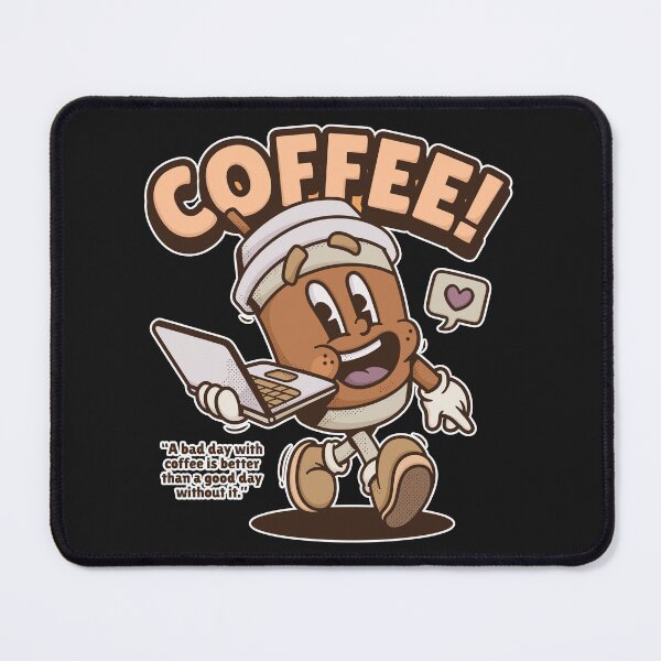 Item preview, Retro Coffee Mascot Funny Programmer Quote designed and sold by Zenith Design.