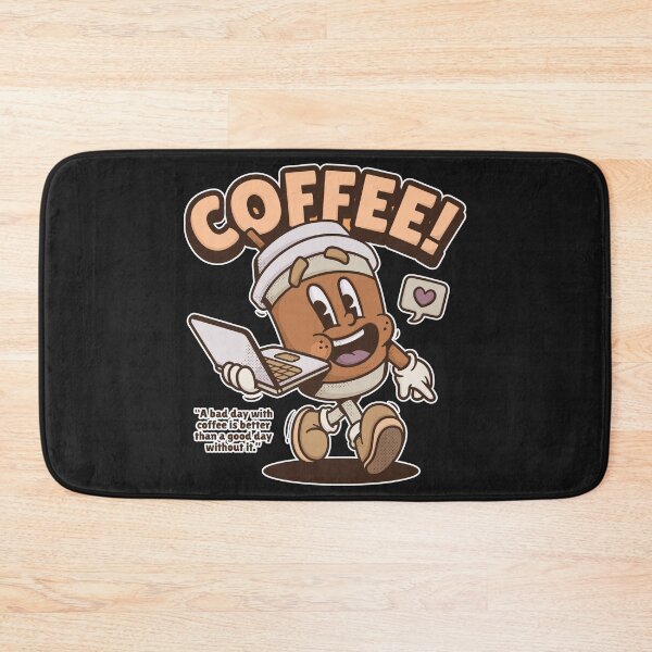 Item preview, Retro Coffee Mascot Funny Programmer Quote designed and sold by Zenith Design.
