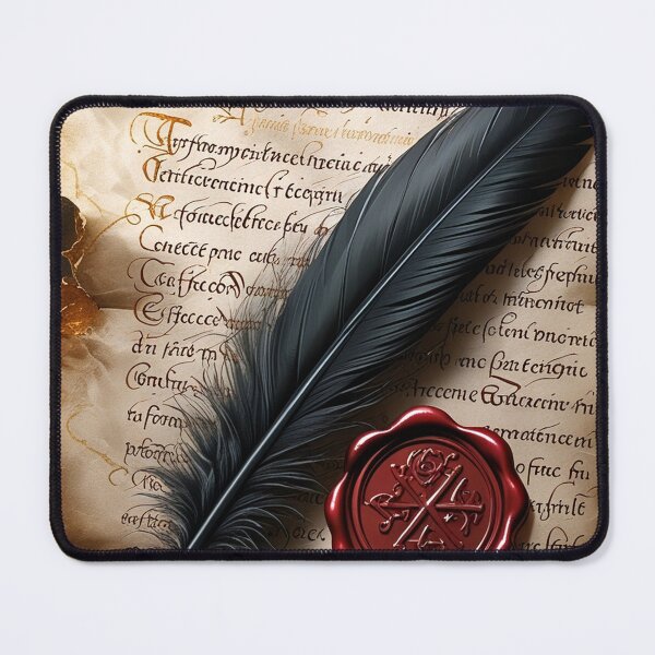 Item preview, Black Feather & Manuscript – Gothic Academic Art designed and sold by semenol.