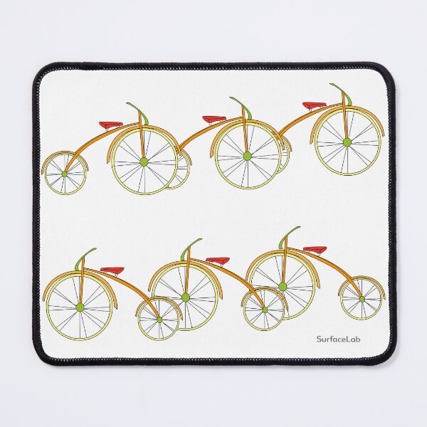 Item preview, Minimalist Orange Bicycle Bunch – Scandinavian Modern Decor designed and sold by SurfaceLab.