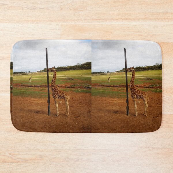 Item preview, "Tall Giraffe and His Towering Pole: A Whimsical Scene" designed and sold by A-Work-Of-Art.