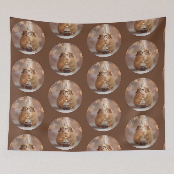 Item preview, Cute Guinea Pig Birthday Cupcake designed and sold by StoneybrokeM.