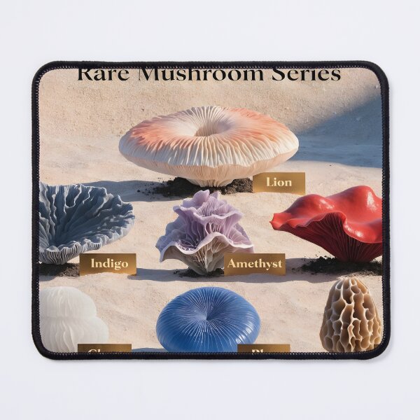 Item preview, Rare Mushroom Series outdoor installation on pale desert sand designed and sold by Creative88Art.