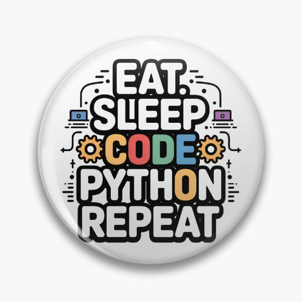 Item preview, Eat Sleep Code Python Repeat Colorful Developer designed and sold by Zenith Design.